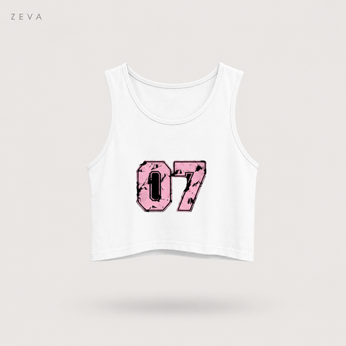 "07" Varsity Crop Tank
