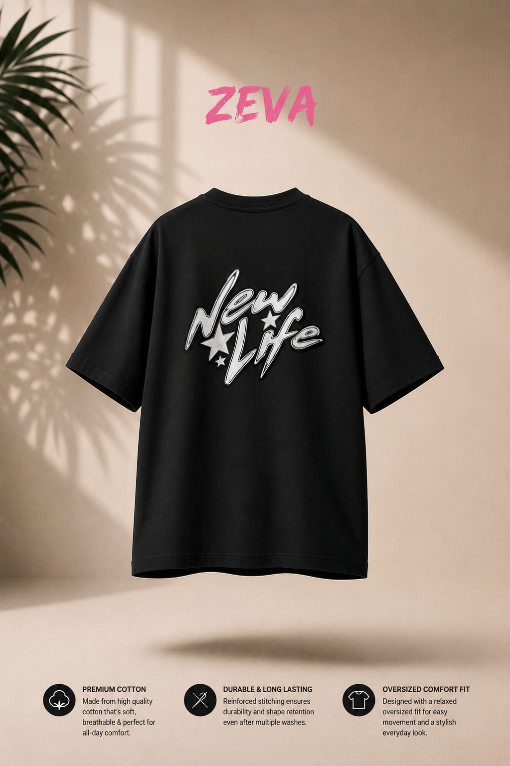 New Life Flame Oversized Tee