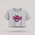 Snake Script Crop Top