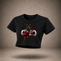 ZEVA "Just a Girl" Cherry Crop Top