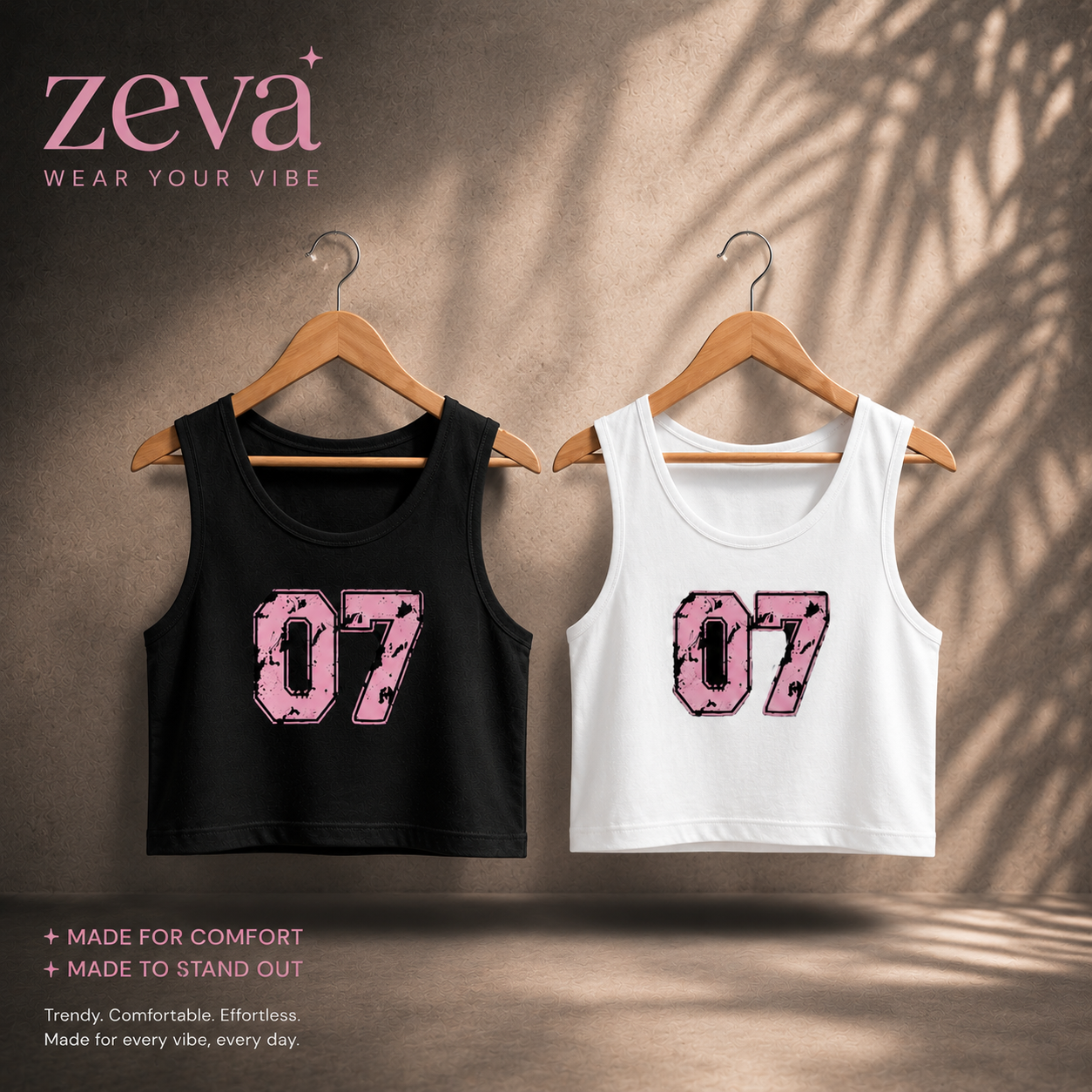 "07" Varsity Crop Tank