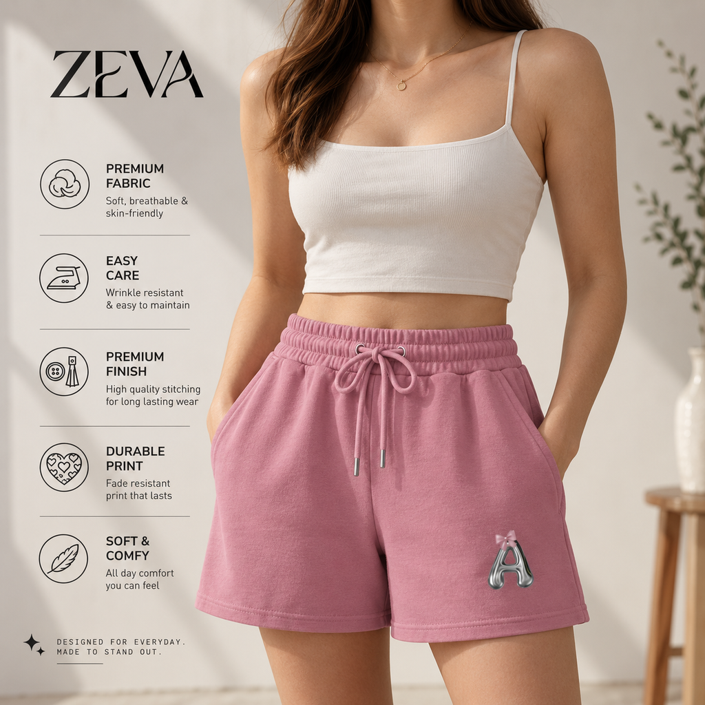 ZEVA Chrome Initial Terry Shorts